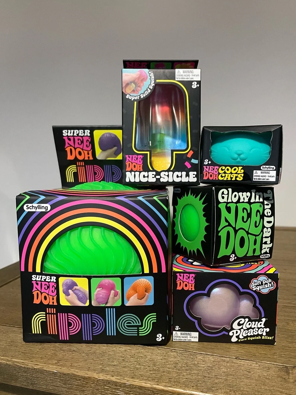 NeeDoh Bundle of 5 + 1 bonus! Super Ripples, Popsicle, Cloud, & more! SHIPS FREE